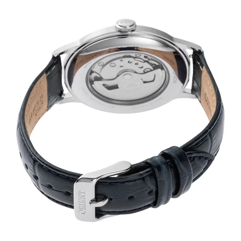 Orient Bambino Version II Navy Blue Curved Dial Men's Watch- RA-AC0024L